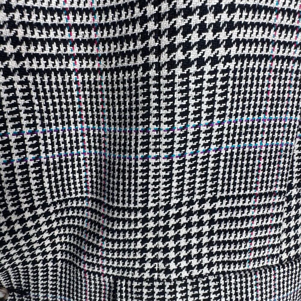 Vintage 1970/80s Union Made Faculty Club Houndstooth Plaid Blazer  Size 44 - Picture 3 of 11
